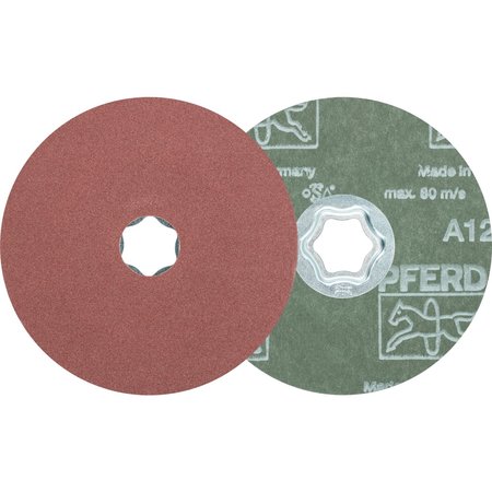 PFERD COMBICLICK® Fiber Disc, 4-1/2" Dia. - Aluminum Oxide A, 120 Grit 40097